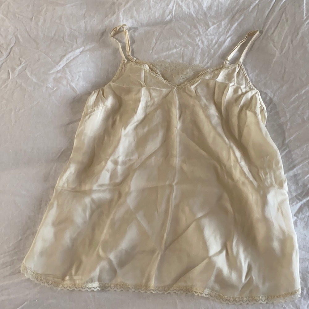 Cami with lace v at back